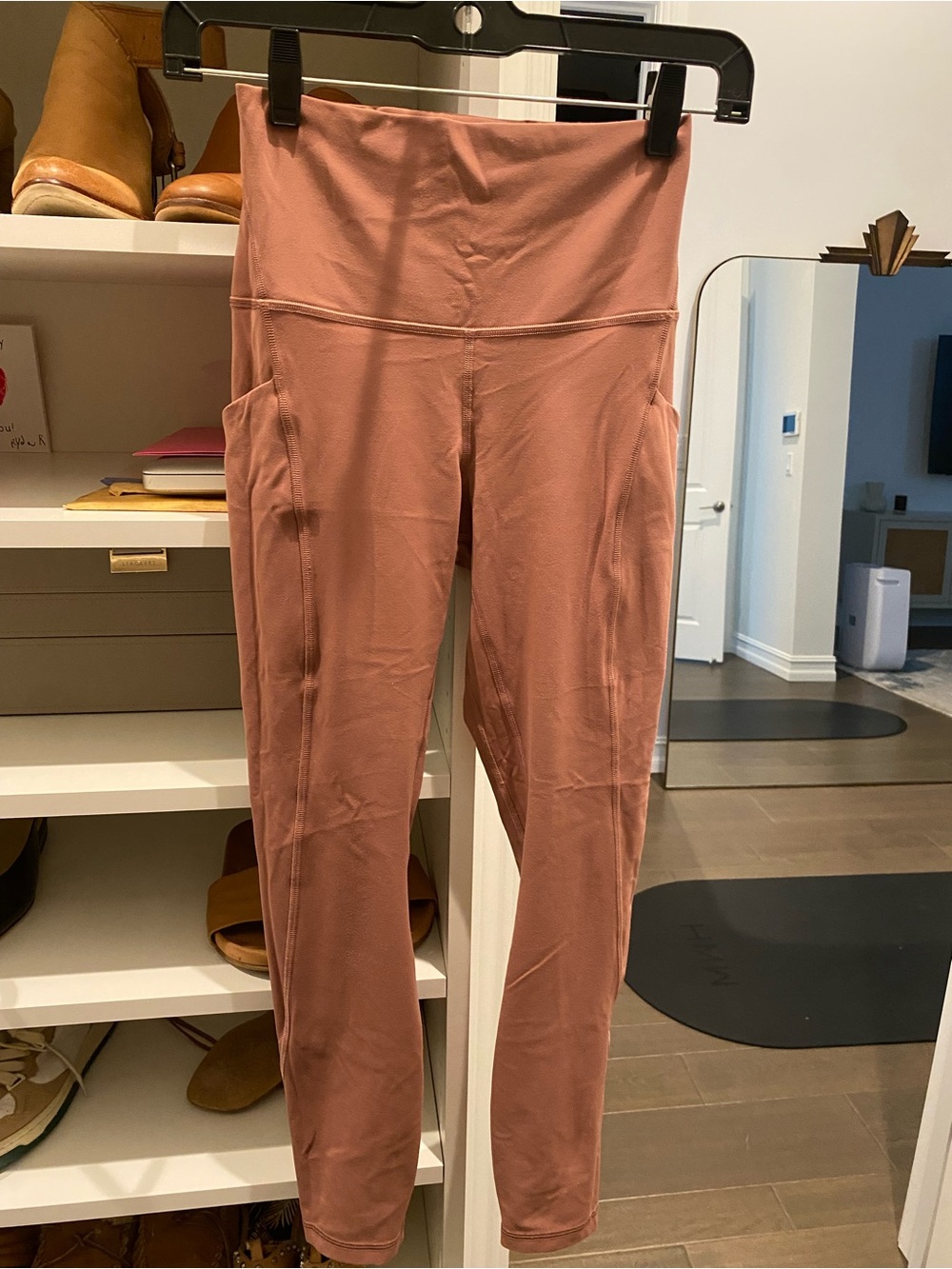 lululemon athletica High-Waist Pocket Leggings in Mauve Pink